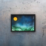 「満月の夜」風景画