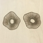 GOLD GEOMETRIC HOOP CHARM PARTS