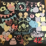42 babyアルバムクラフト  パステル