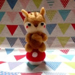 【特別価格】どんぐり大好き♡秋色こりすちゃん♡