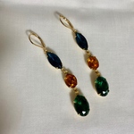 vintageガラスピアス
