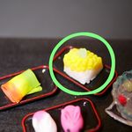 和菓子　生菓子「栗のきんとん」　ミニチュア