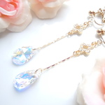 flower drop～花色～【イヤリング】ゆらゆら揺れる 春　