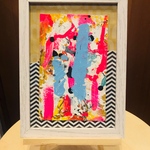 カラフルポップアート ブルー×ピンク