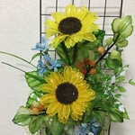 アメリカンフラワー☆ひまわりの壁掛け