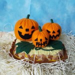 フェルト人形～ハロウィーン～モンブランケーキのお化け👻