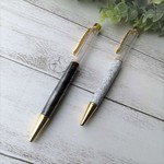 2本）ハーバリウムボールペン　ハーバリウム　レジン　レジン液　ボールペン　封入 封入素材　大理石風　柄あり