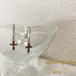 ♡セール♡小さなクロスピアス／イヤリング（シルバー）