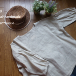 natural*(LL)綿麻長袖ワイドブラス