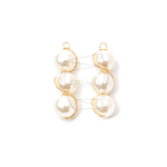 PEA-068-G【2個入り】イミテーションパールチャーム/Imitation Pearl Pendant