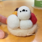 【再販・ご依頼品】白玉だんごのシマエナガ