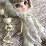 1336 白猫さんの snow white ロンパース typeC Blythe ブライス アウトフィット
