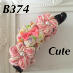 編み花バナナクリップB374