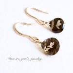 ＊再販＊14kgf smokyquartz pierce