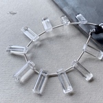 宝石質クォーツAAA　レクタングル　ファセットカット１５×５×４mm