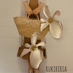 RUKIRIRIA #344 シルバーフラワーピアス  ピアスのみ 大ぶりピアス 