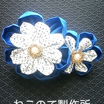 【7/23NEW】布花バレッタ -01-