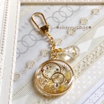 ●cs●光煌めきキーホルダー●金色　ゴールド●