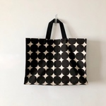 お道具箱が入るレッスンバッグ/black dot