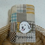 ピレニーズ　チョークバッグ　成犬♪　刺繍　トリーツ入れ　マナーバッグにも