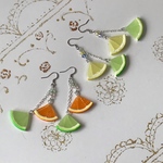 シトラスチャームのピアス(ダブル)