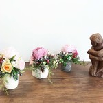 アートフラワーポット3個 1セット  FP-10