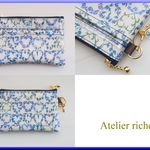 ★LIBERTY　Maisie　メイジー　3B　ビニコの２ポケットminiポーチ　◆コインケース、キーケースに