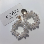パールフープピアス