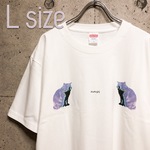 Lサイズ 猫柄 守護神猫 フォトTシャツ オリジナル