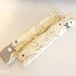 ベビーカーベルトカバー☆よだれパッド☆シロクマクリーム