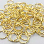 【リュミエラ】 二重丸カン ゴールド 10㎜ 100個 リング パーツ 金具 アクセサリーパーツ ハンドメイド #2121