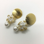 【オーダー品】ムーンパールイヤリング