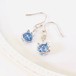 ロングセラー😺Swarovski ネコのジュエリークリップピアス