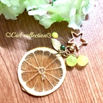  ジューシースライスレモンキーホルダー🍋