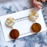 ボタニカル🌿ウッドピアス/イヤリング