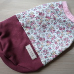 【完成品】胴38タンクトップ (小花×エンジ)　