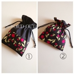 M☆ロラライハリス 大人巾着 Handmade チューリップ