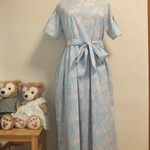 【s様からのオーダーのお品】リバティ≪ケンブリッジレース≫ギャザースリーブワンピース（半袖）