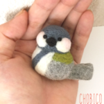 【受注製作】シジュウカラさんのブローチ