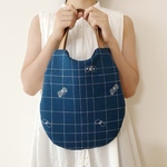 〔再販です♪〕oval bag *⚮* ミナペルホネンファブリック choucho *⚮*