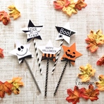 【new!!】星型 ハロウィン フォトプロップス   5本セット