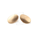 ERG-1036-MG【2個入り】カーブオーバルピアス/Curve Oval Post Earrings