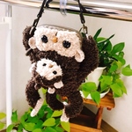 boo-1103様専用お猿の親子ポシェット🐒💕