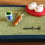 も一度再販❤️お月見ピアス