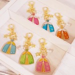 レジン プリンセスキーホルダー  ブルー