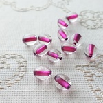 一本道〜フィッシャー〜　ガラスビーズ　7X8mm 12個