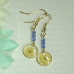 黄色いお花のピアス