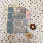 ほぼ日手帳カバー オリジナルサイズ ミナペルホネン 片面チョコっとパッチ ブルーバージョン