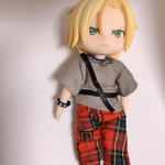 ☆ねんどろいどどーる オビツ11兼用バンド風3点セット（赤）