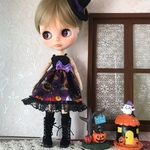 ハロウィンワンピ ブライスサイズ 